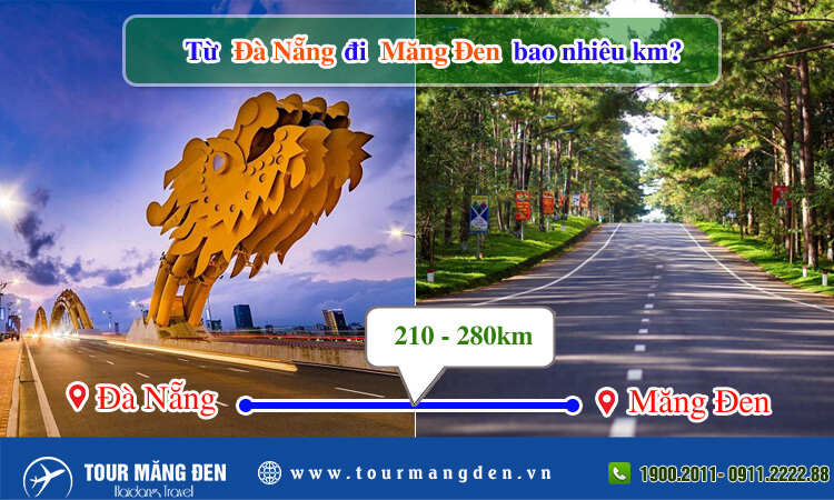 Từ Đà Nẵng đi Măng Đen bao nhiêu km?